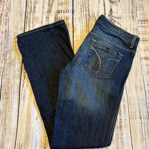 Calvin Klein Women's Straight Leg Jeans in Dark Indigo